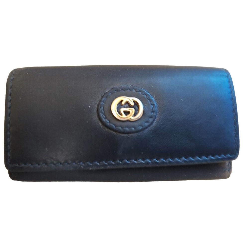 2 Vintage Gucci Keychain Mini Pouch Wallets in Good Condition - Picture 9 of 12